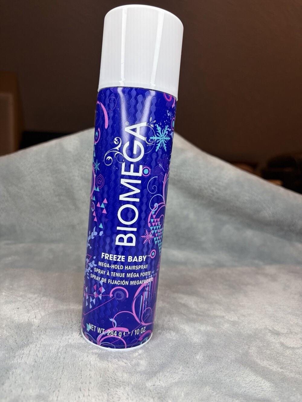 NEW Aquage Biomega Freeze Baby Mega-Hold Hairspray 10 oz / 284 g Finishing Spray